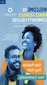 2022-2023学生手册封面形象，以非裔美国女性和男性为特色